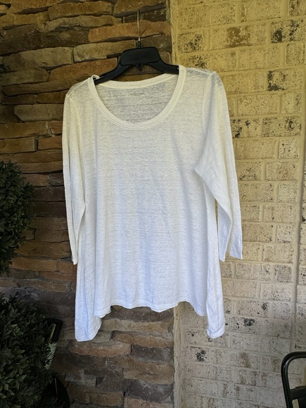 Eileen Fisher Scoop Neck Top-Size Large - Picture 1 of 5